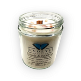 Wood Wick Crystal Soy Candle - Beach & Bamboo (Sunstone)