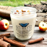 Wood Wick Crystal Soy Candle - Fireside Cider