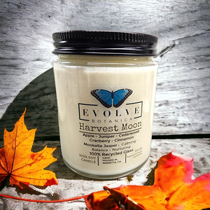 Wood Wick Crystal Soy Candle - Harvest Moon