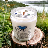 Wood Wick Crystal Soy Candle - Lake House Hideaway