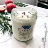 Wood Wick Crystal Soy Candle - Pomegranate Noir (Garnet)