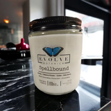 Wood Wick Crystal Soy Candle - Spellbound (Black Tourmaline)