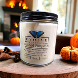 Wood Wick Crystal Soy Candle - Spiced Pumpkin