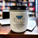 Wood Wick Gem Soy Candle - Coffee, Books, & Quiet (Jasper)