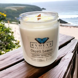 Wood Wick Gemstone Soy Candle - Capri Lemon (Citrine)