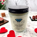 Wood Wick Gemstone Soy Candle - Date Night (Rose Quartz & Carnelian)