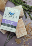 Specialty Soap - Bulgarian Lavender Salt Bar - Evolve Botanica Co