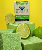 Specialty Soap - Mediterranean lime Salt Bar - Evolve Botanica Co